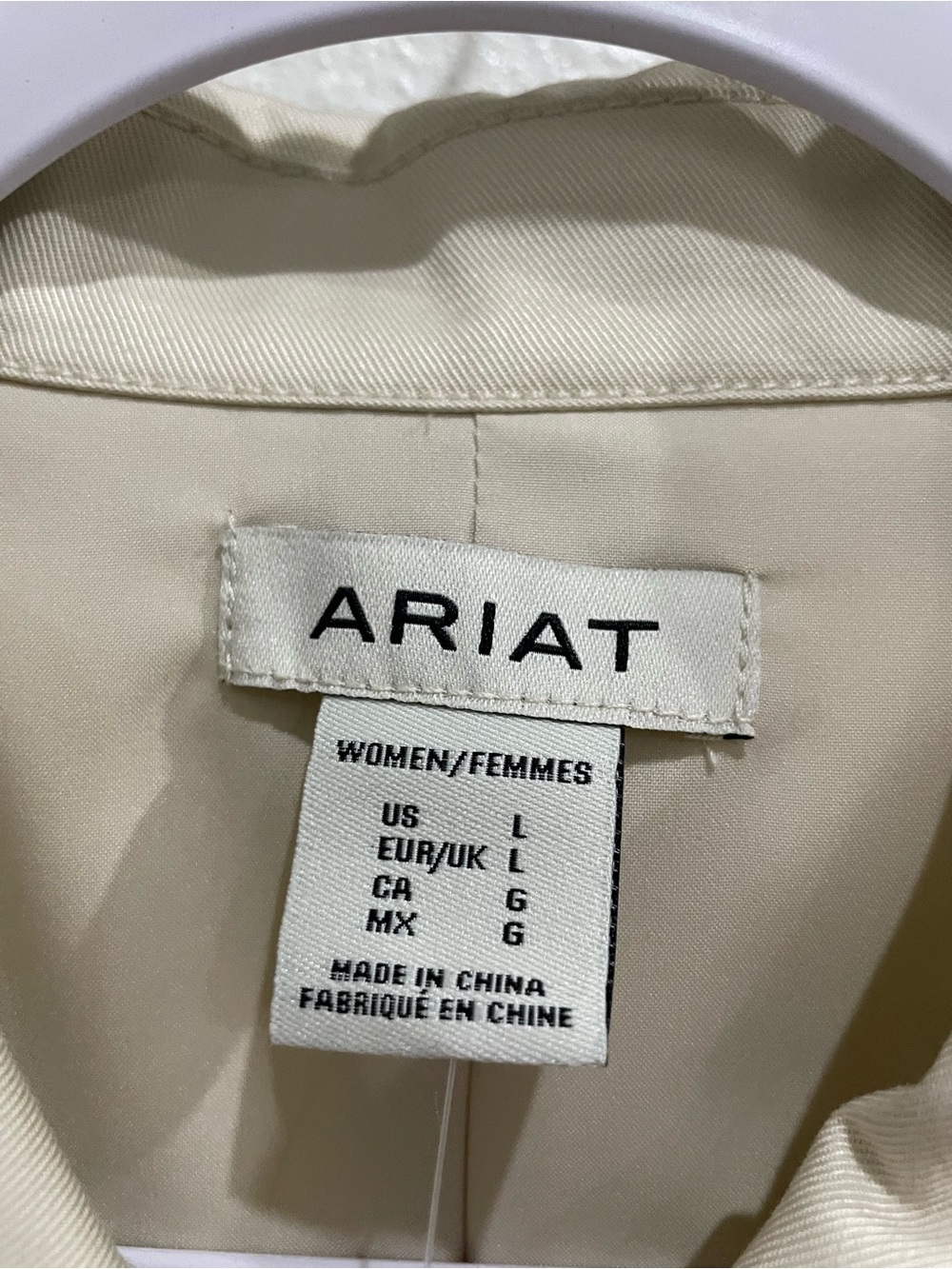ARIAT Western Embroidered Neutral Bomber Jacket Cowgirl - Picture 5 of 10